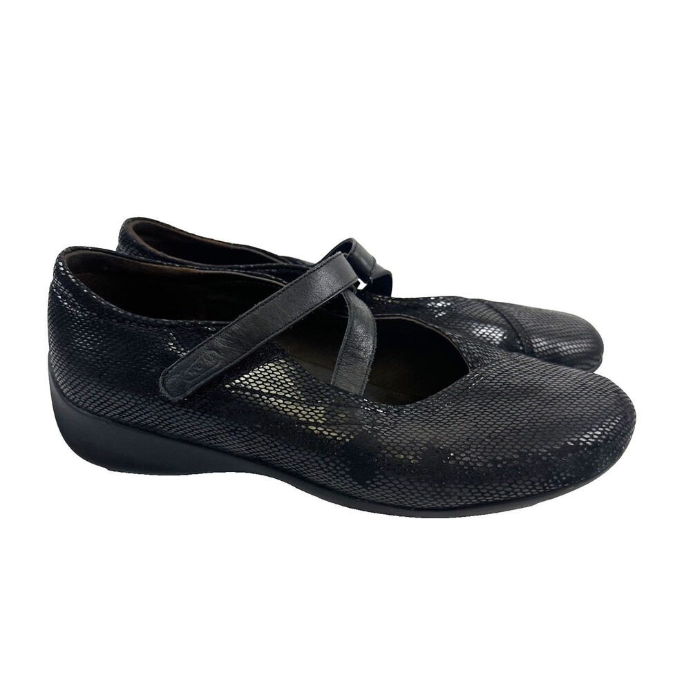 Wolky Passion Z-Strap Mary Jane Comfort Suede Snake Adjustable Women 41 US 9.5